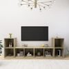 vidaXL TV Cabinet Set of 4 Sonoma Oak Engineered wood Modular