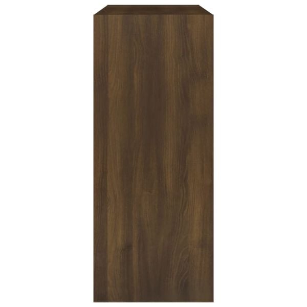 vidaXL Book Cabinet Brown Oak Engineered Wood Medium Book Cabinet