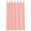 vidaXL Voile Curtains with Loops 2 pcs Pink 55.1x68.9"
