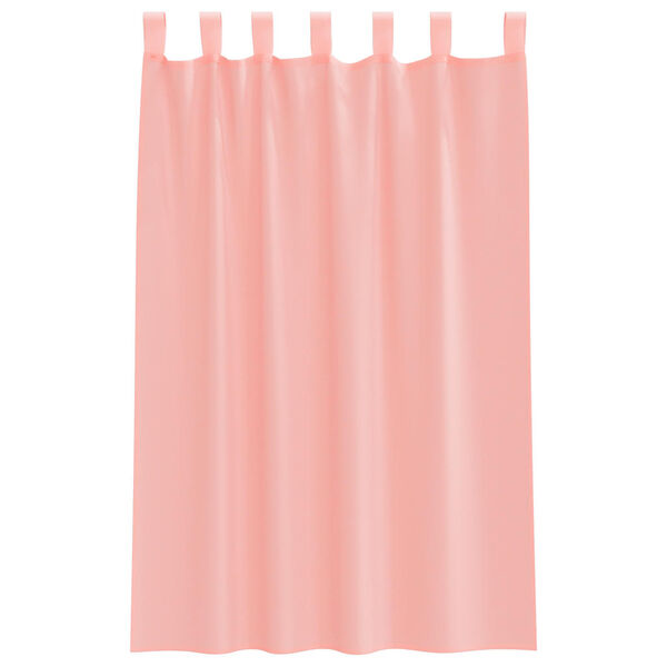 vidaXL Voile Curtains with Loops 2 pcs Pink 55.1x68.9"