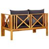 vidaXL Bench Natural wood Solid acacia wood Medium Extendable