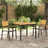 vidaXL Garden Dining Set 3 pcs Black and brown