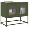vidaXL TV Cabinet Olive green Cold-rolled steel Small TV Cabinet