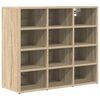 vidaXL Shoe Cabinet with Shelf Sonoma Oak 30.51 x 11.81 x 26.38 in
