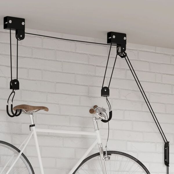 vidaXL Bike Hoist with Ceiling Mount 125.7 lb
