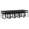 vidaXL Garden Dining Set Black