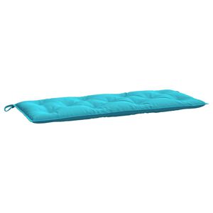 vidaXL Garden Bench Cushion Turquoise Polyester, Hollow fiber