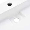 vidaXL Wash Basin 31.5"x18.1"x4.3" Mineral Cast/Marble Cast White