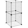 vidaXL Pet Cage Black Powder-coated steel Small Collapsible Pet Cage