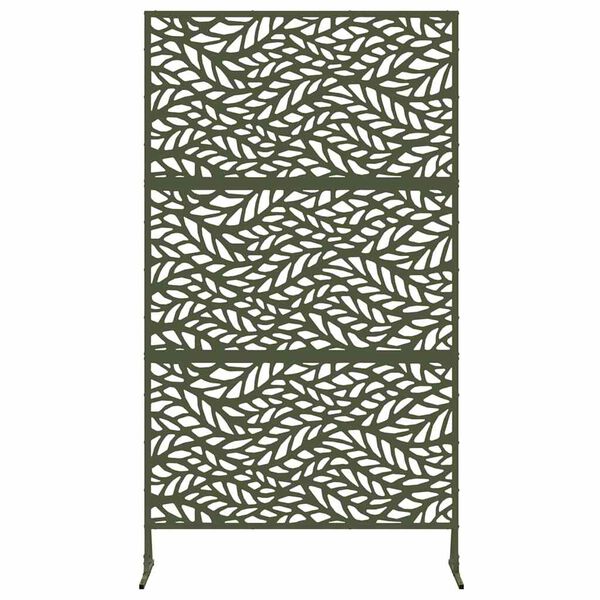 vidaXL Privacy Screen Olive Steel