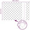 vidaXL Chain Link Fence Gray 984.3" x 15.7" Steel