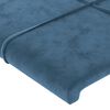 vidaXL Headboards 2 pcs Dark Blue 35.4"x2"x30.7"/34.6" Velvet