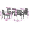 vidaXL Garden Dining Set Beige PE Rattan Standard UV-resistant materials