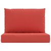 vidaXL Pallet Cushion Red Oxford fabric (100% polyester) 23.6 in x 23.6 in