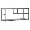 vidaXL TV Cabinet Grey Sonoma Engineered Wood, Steel 40.6 x 15.0 x 18.3 in