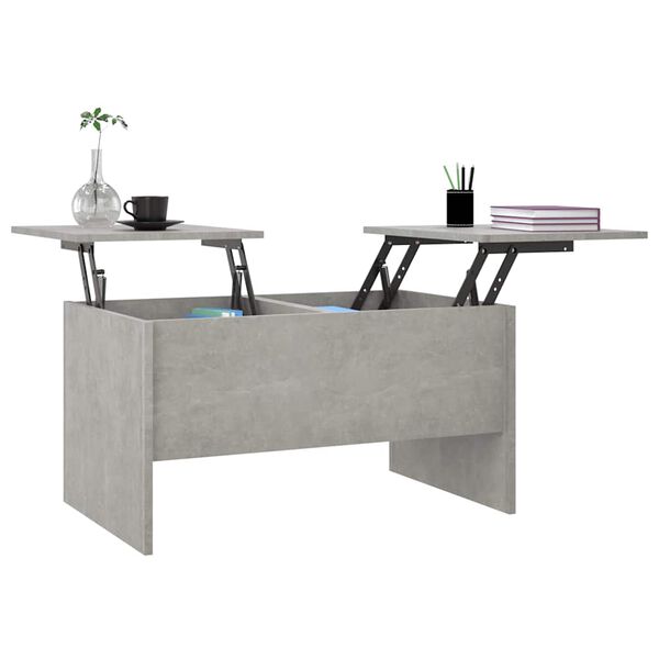 vidaXL Coffee Table Concrete Grey Engineered Wood Medium