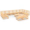 vidaXL 13 Piece Patio Lounge Set Solid Pinewood