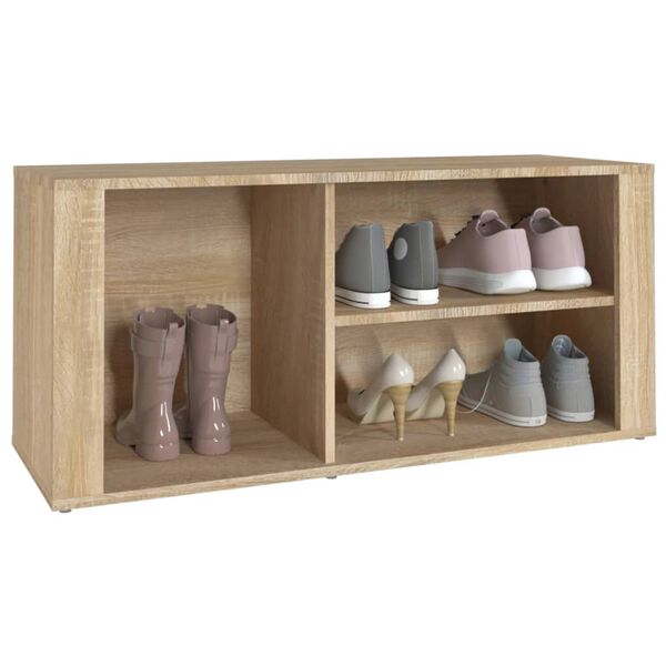 vidaXL Shoe Cabinet Sonoma oak Engineered wood Standard Shoe Cabinet