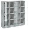 vidaXL Bookcase Concrete gray Engineered wood Large Bookcase