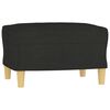 vidaXL Sofa Set Black Fabric (100% polyester), metal, textilene, plywood