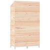 vidaXL Garden Shed Natural Fir Wood Solid Fir Wood 40.2x20.5x68.7 in