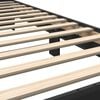 vidaXL Bed Frame Black Engineered wood, Metal, Plywood Twin Bed Frame