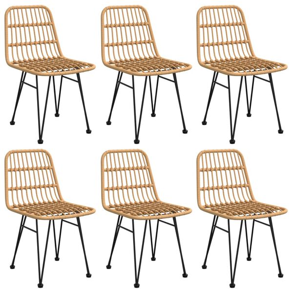 vidaXL Garden Dining Set Black Powder-coated steel Large Durable