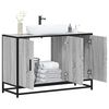 vidaXL Bathroom Sink Cabinet Grey sonoma Engineered wood, metal Medium