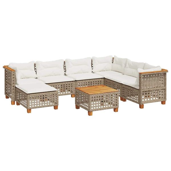 vidaXL Garden Sofa Set Beige