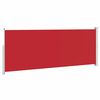 vidaXL Side Awning Red Polyester 70.9 x 196.9 in Retractable