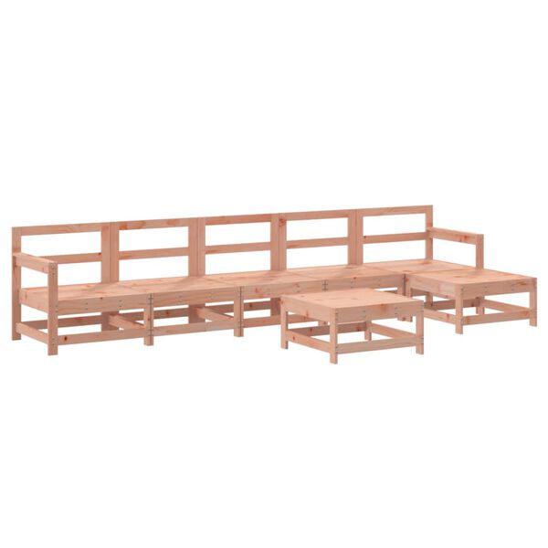 vidaXL Garden Lounge Set Brown Solid Douglas Fir wood, Plywood Large