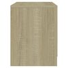vidaXL Bedside Cabinet Sonoma Oak Engineered Wood Compact