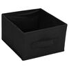 vidaXL Storage Cabinet Black Steel, Polyester Medium Lightweight