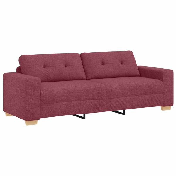 vidaXL Sofa Wine Red 87.01 x 30.71 x 31.50 in Fabric