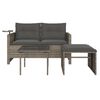 vidaXL Garden Sofa Set Grey