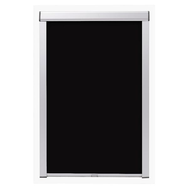 vidaXL Blackout Roller Blind Black CK04