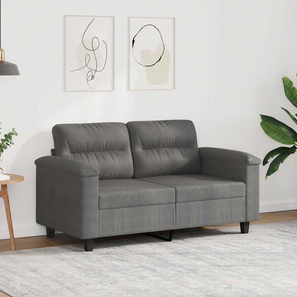 vidaXL 2-seater Sofa Dark Grey