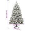 vidaXL Faux Hinged Christmas Tree Green and white