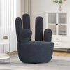 vidaXL Chair Black Velvet upholstery, Wooden frame Standard Ergonomic