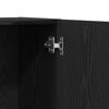 vidaXL Office Cabinet Black oak 60 x 32 x 190 Engineered wood