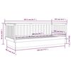 vidaXL Day Bed Black Solid pine wood 39.4 x 78.7 in