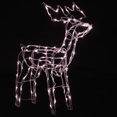 vidaXL 3 Piece Christmas Light Display Reindeers 229 LEDs