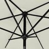 vidaXL Garden Parasol Sand Polyester, Powder-Coated Steel 6.6x9.8 ft