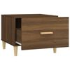vidaXL Coffee Table Brown Oak Engineered wood, solid eucalyptus wood