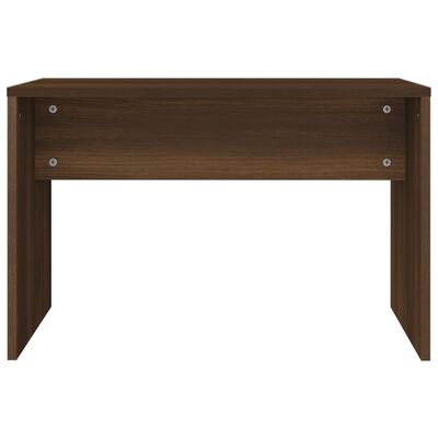 vidaXL Dressing Table Set Brown Oak 34.1"x13.8"x53.5"