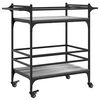 vidaXL Kitchen Trolley Gray Sonoma 32.3"x15.7"x30.9" Engineered Wood