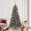 vidaXL Artificial Christmas Tree with 300 LEDs Green 82.68 in