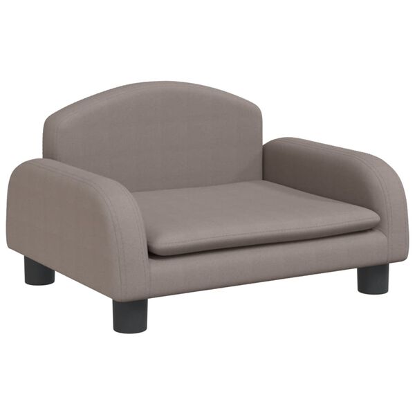 vidaXL Kids Sofa Taupe 19.7x15.7x11.8" Fabric