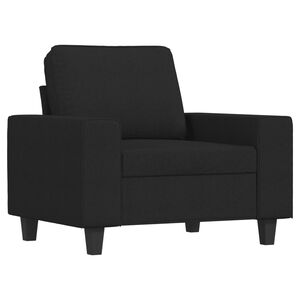 vidaXL Sofa Chair Black 100% polyester, metal, textilene, foam Single