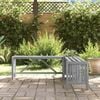 vidaXL Garden Bench Grey Solid Acacia wood Medium Garden Bench Rustic